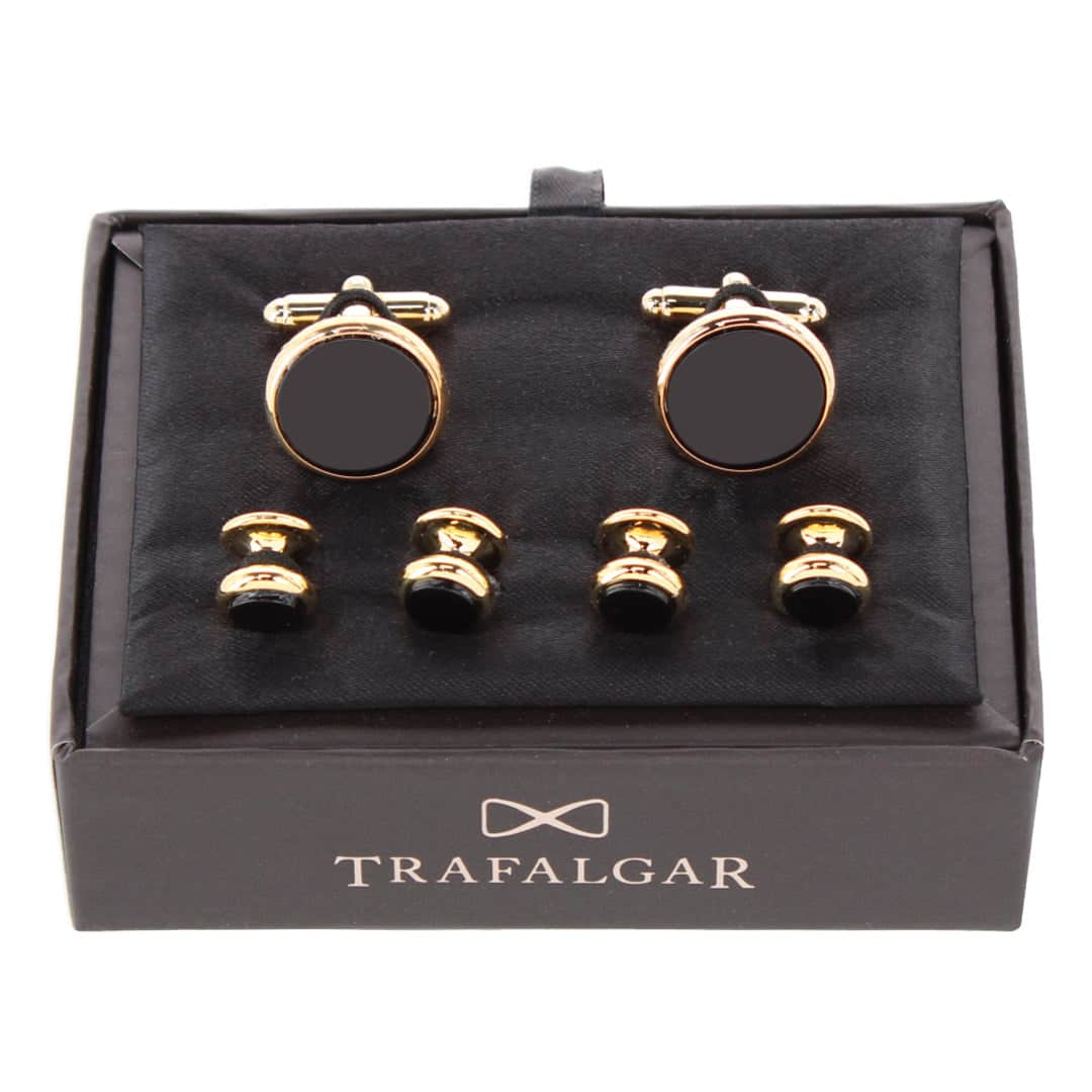 Sutton Genuine Onyx Formal Set (Cufflinks & Tuxedo Studs) - Image 5