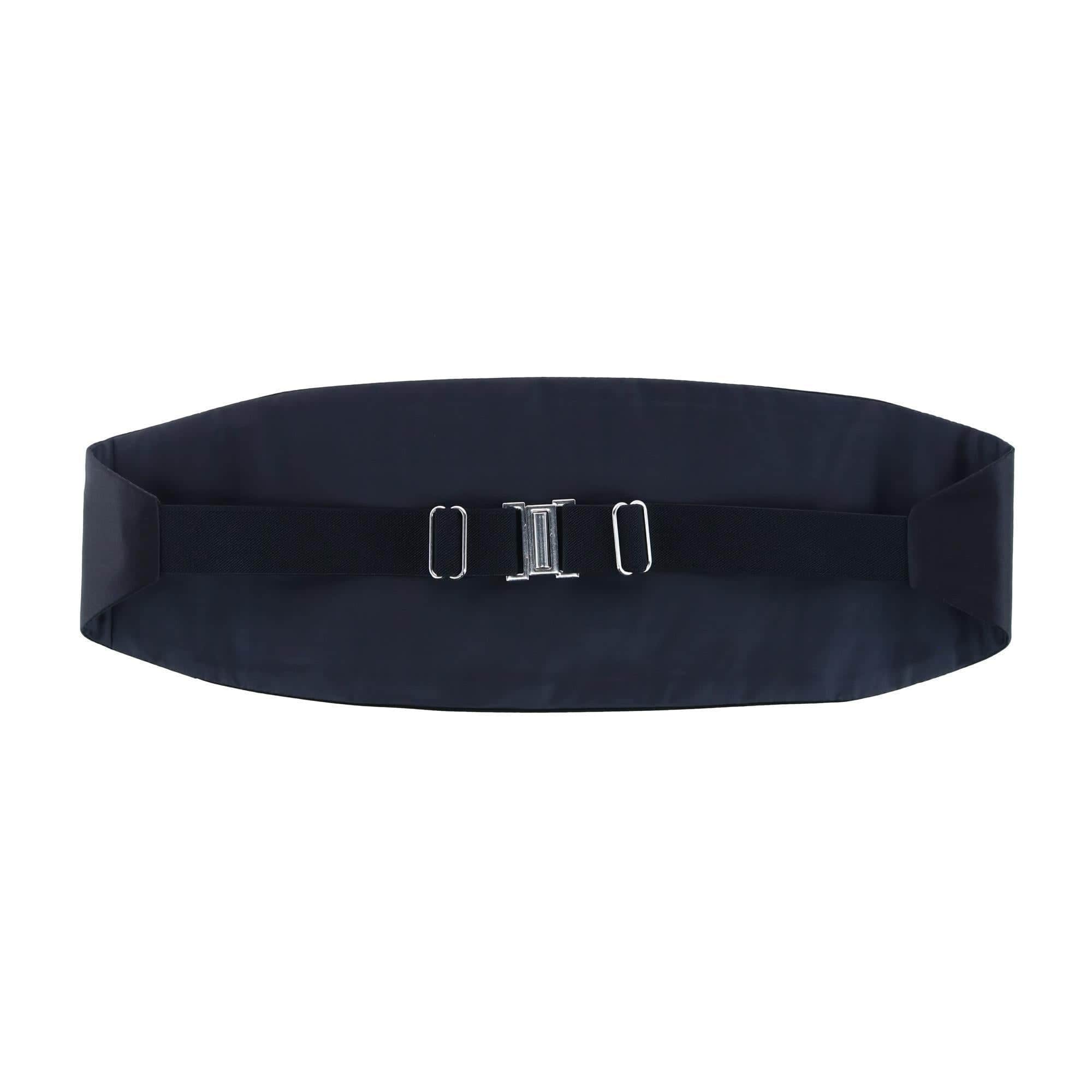 Sutton Solid Color Silk Cummerbund - Image 7