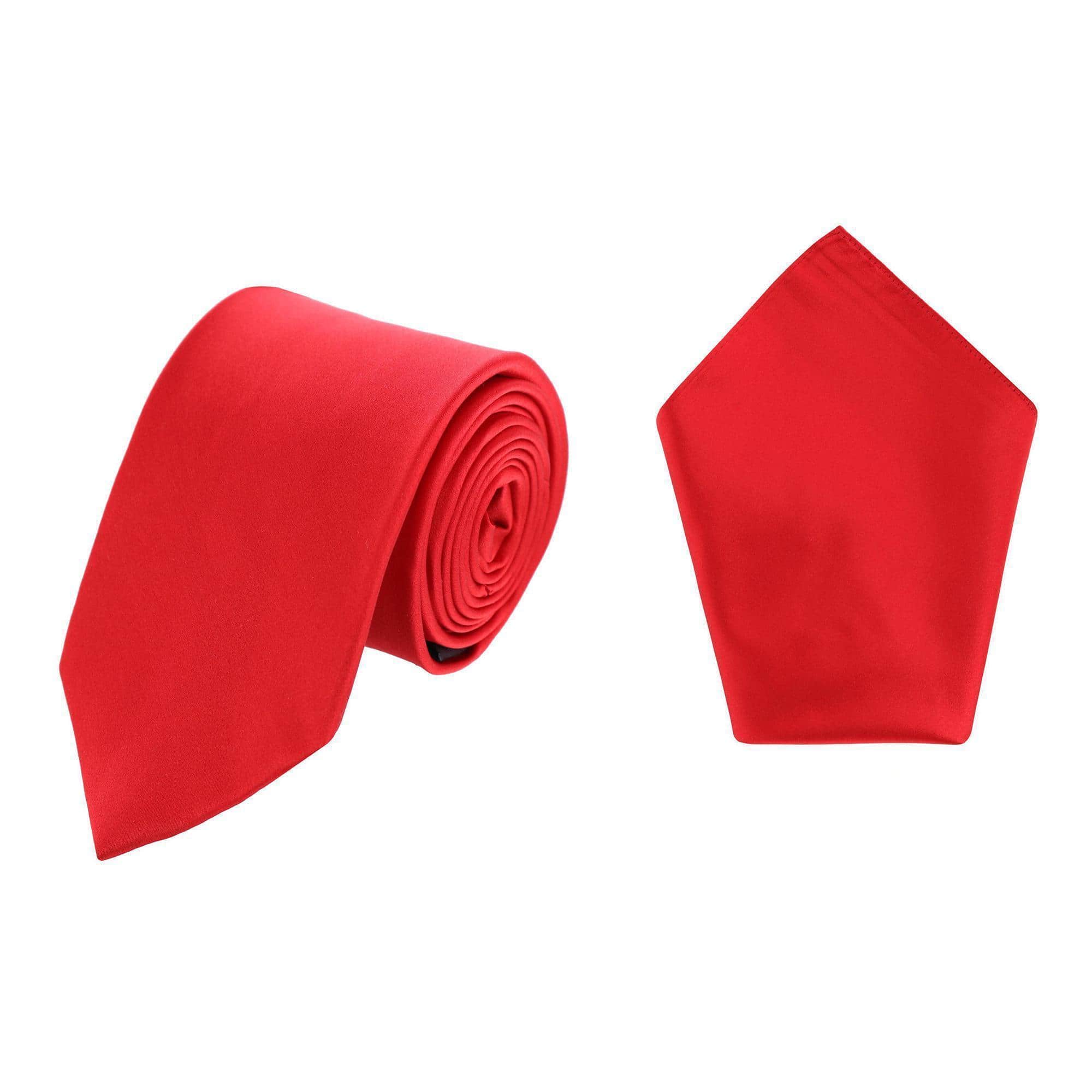 Sutton Solid Color Silk Necktie and Pocket Square Combo - Image 6