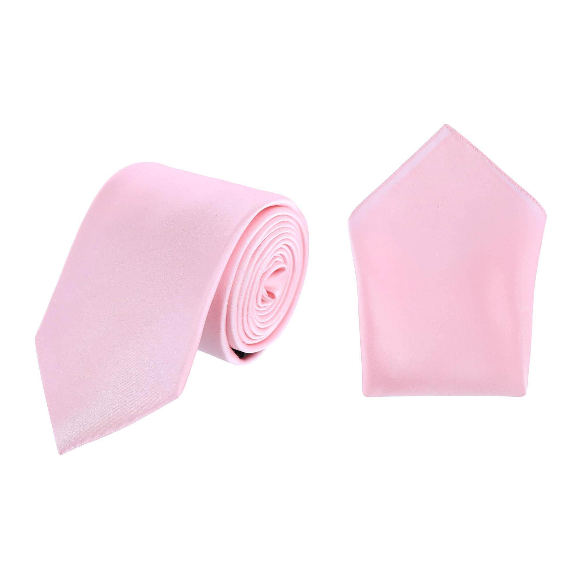 Sutton Solid Color Silk Necktie and Pocket Square Combo - Image 7