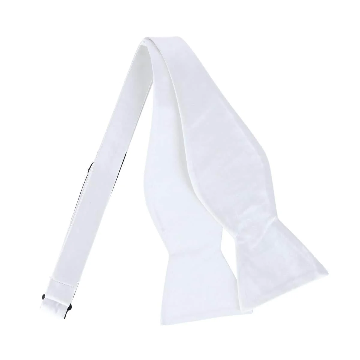 Sutton Solid Color Silk Self-Tie Bow Tie - Image 5