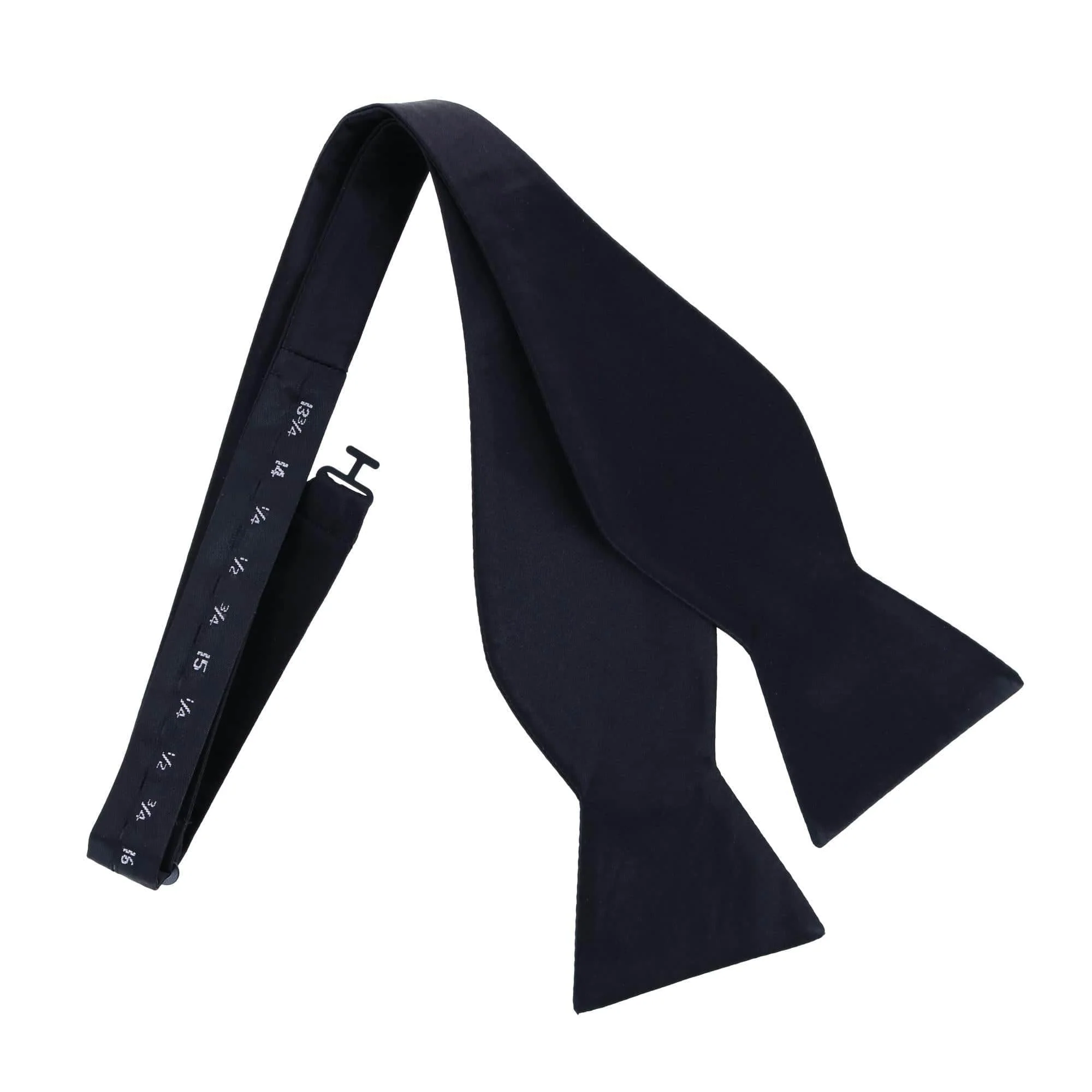 Sutton Solid Color Silk Self-Tie Bow Tie - Image 6