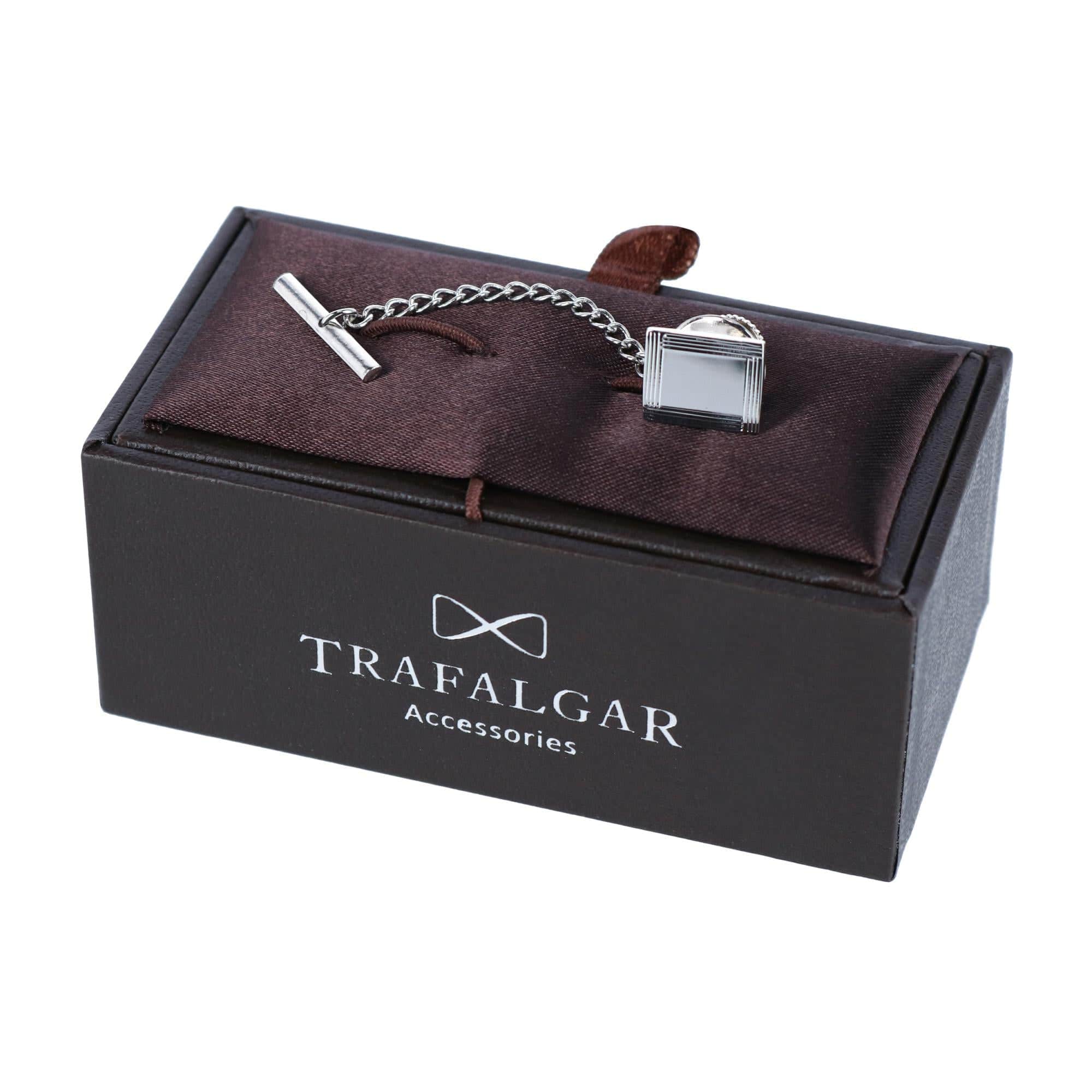 Sutton Sterling Silver Engine-Turned Tie Tack - Image 3