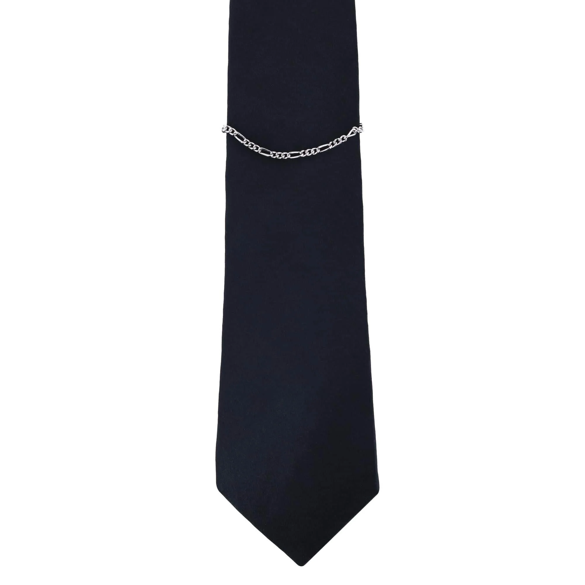 Sutton Sterling Silver Figaro Tie Chain - Image 3
