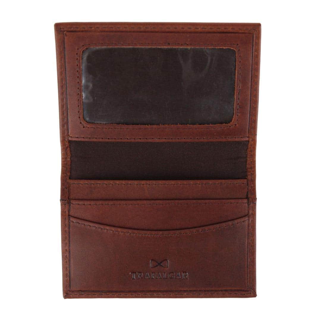 Tennyson Bi-Fold ID Window Leather Card Case - Image 5