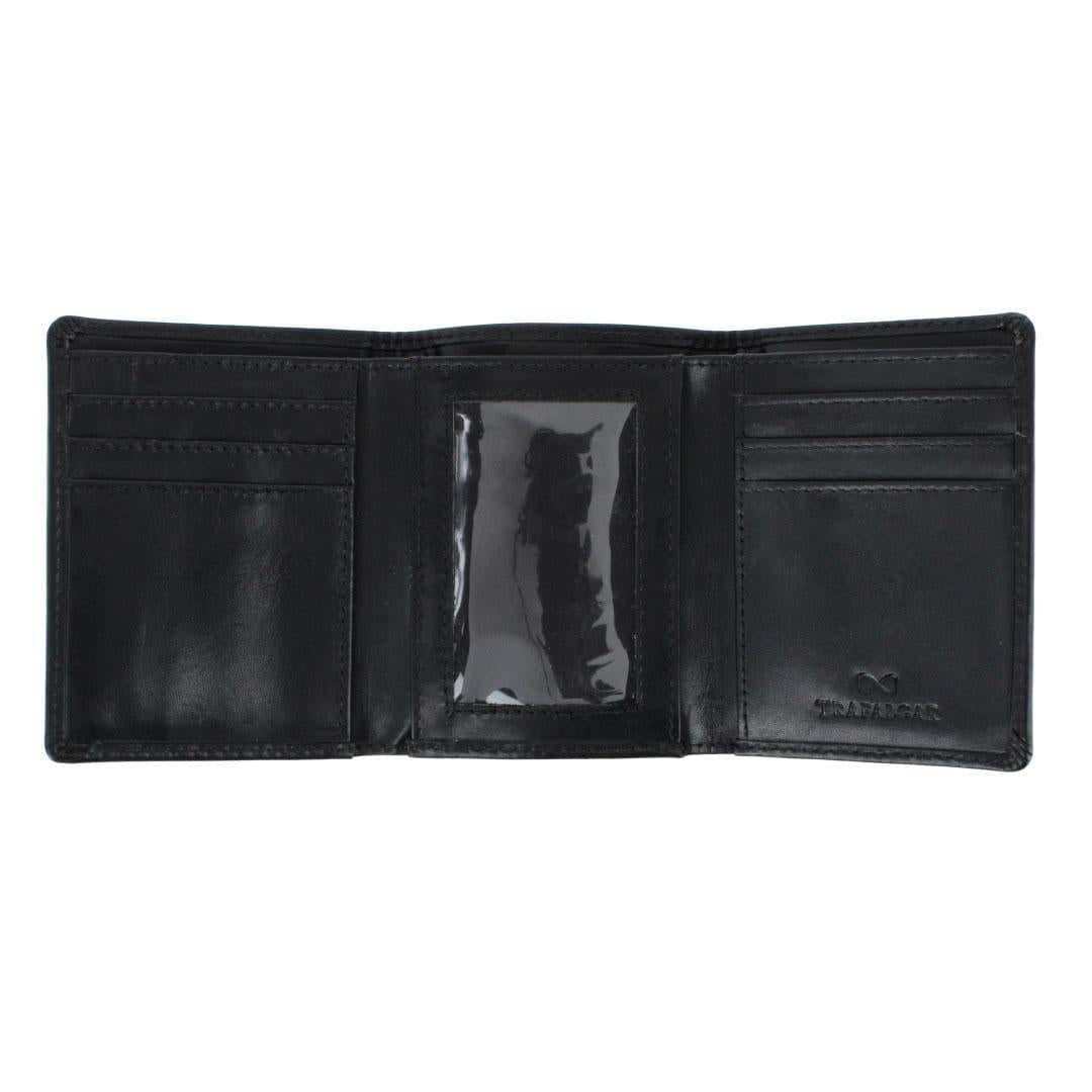 Tennyson Tri-Fold Genuine Leather Wallet with ID Window - Image 5