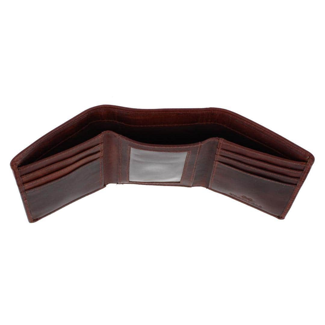 Tennyson Tri-Fold Genuine Leather Wallet with ID Window - Image 8