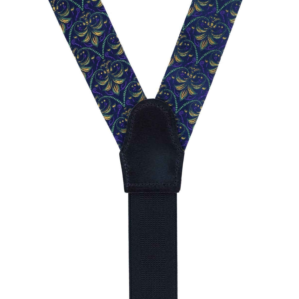 The French Quarter Fleur-de-Lis Silk Novelty Button End Braces - Image 4