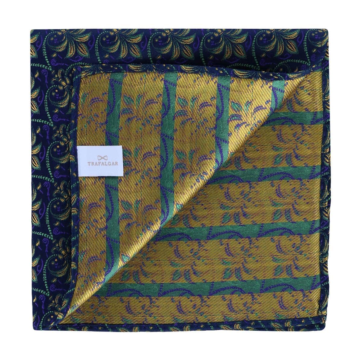 The French Quarter Fleur dis Lis Silk Novelty Pocket Square - Image 4
