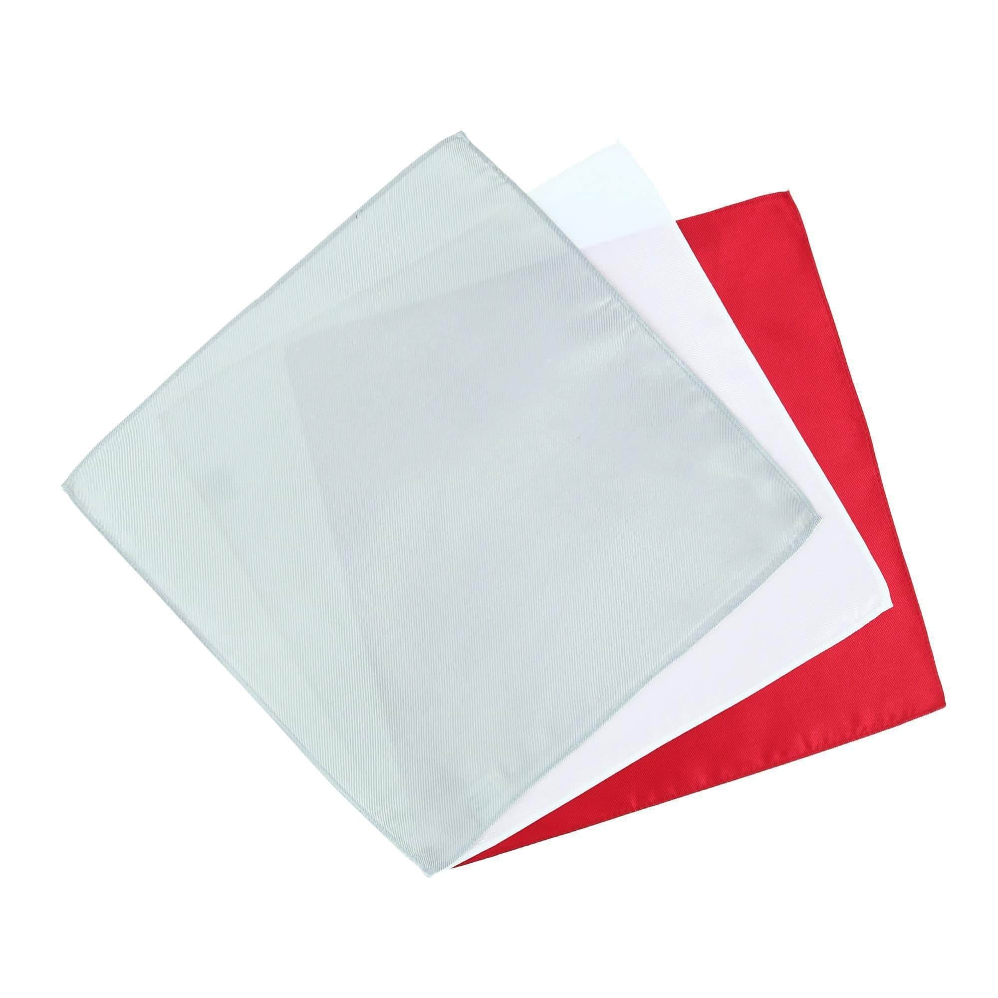 The Gatsby 12 inch Solid Silk Pocket Square Trio - Image 11