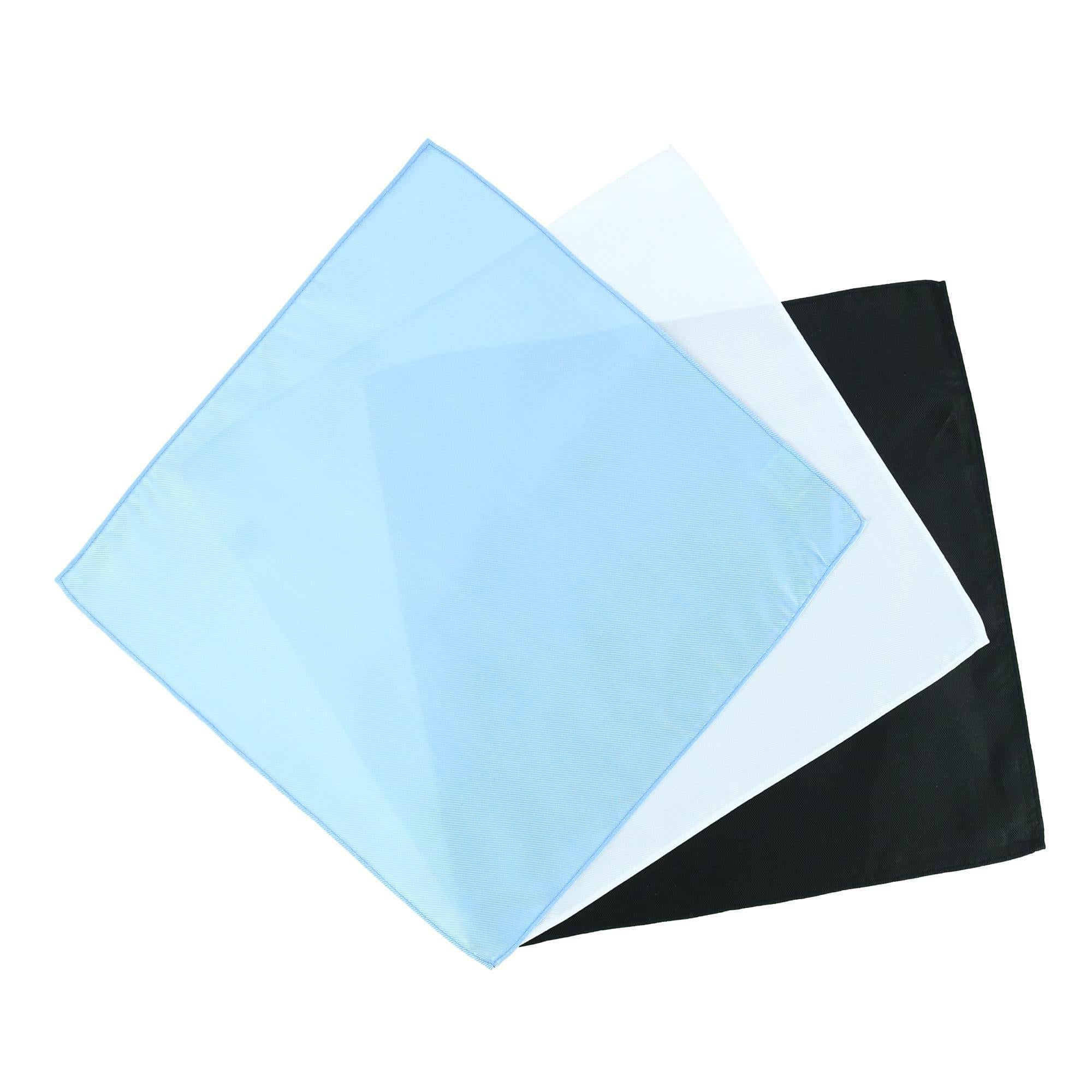 The Gatsby 12 inch Solid Silk Pocket Square Trio - Image 6