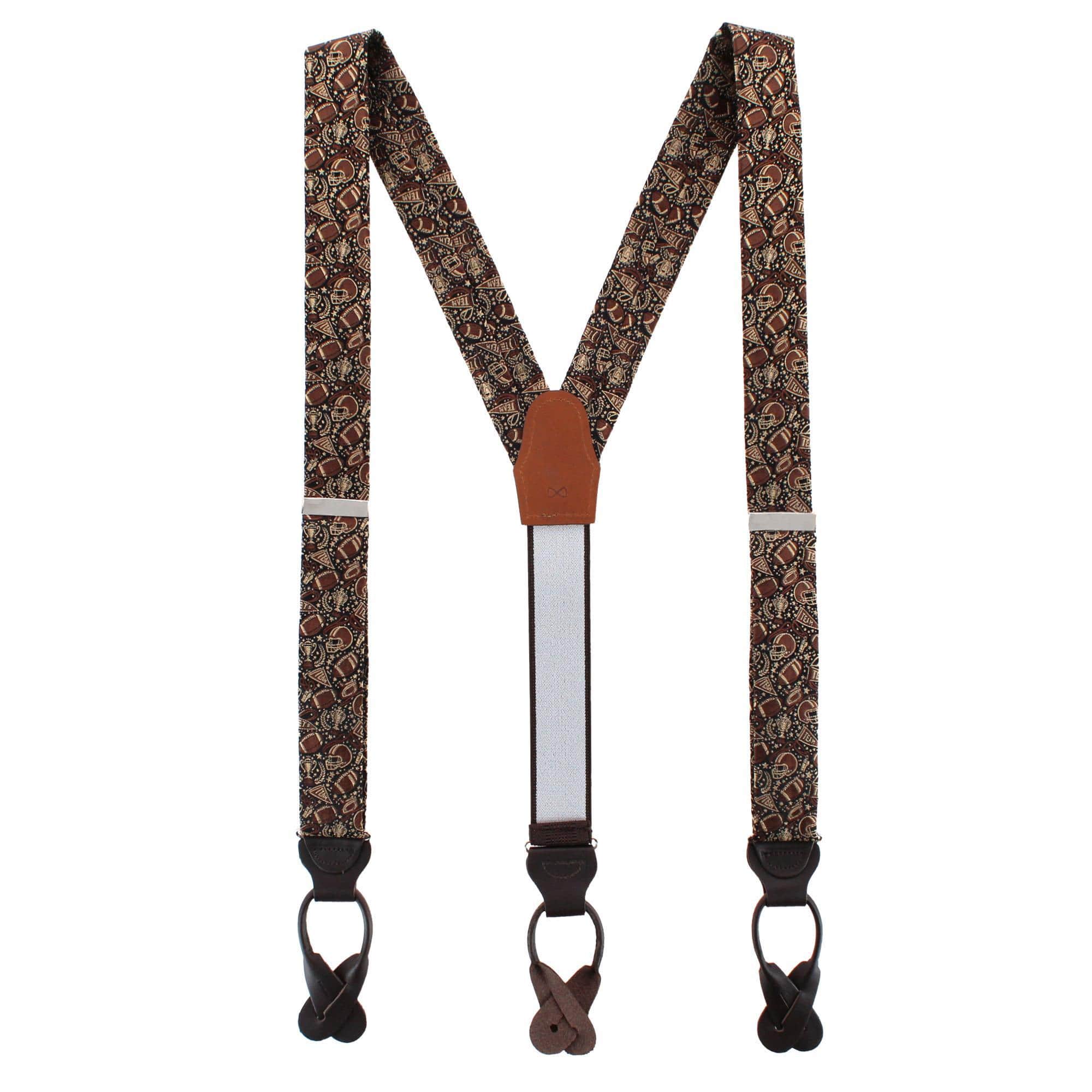 The Gridiron Silk Button End Braces - Image 3