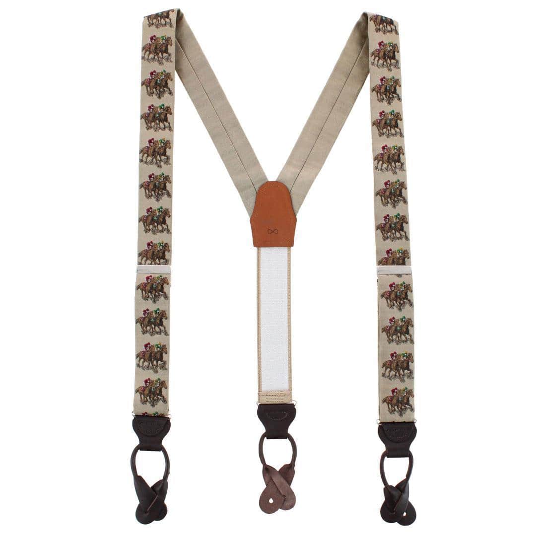 The Home Stretch Novelty Silk Button End Braces - Image 3