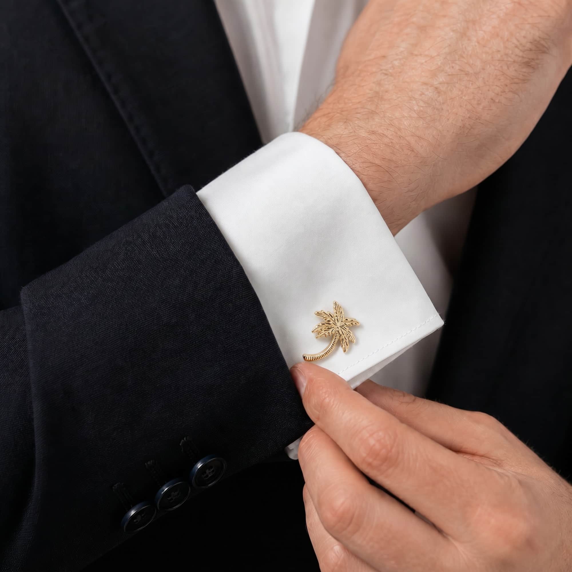 The Palm Court Palm Tree Cufflinks - Image 7