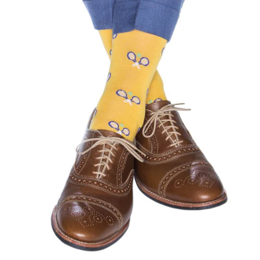 The Rally Tennis Novelty Mercerized Cotton Mid-Calf Socks - Image 3