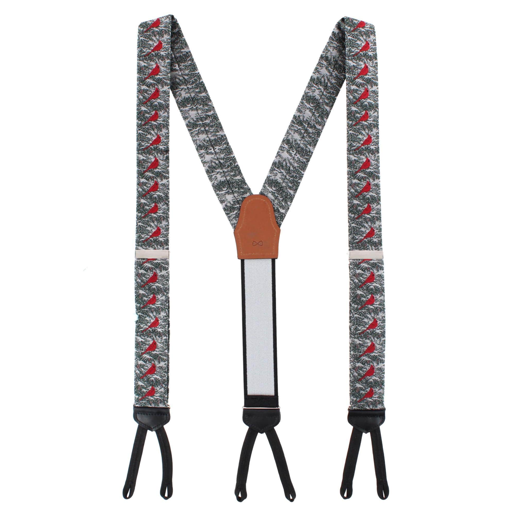The Snowy Virginia Nightingale Silk Formal End Braces - Image 4