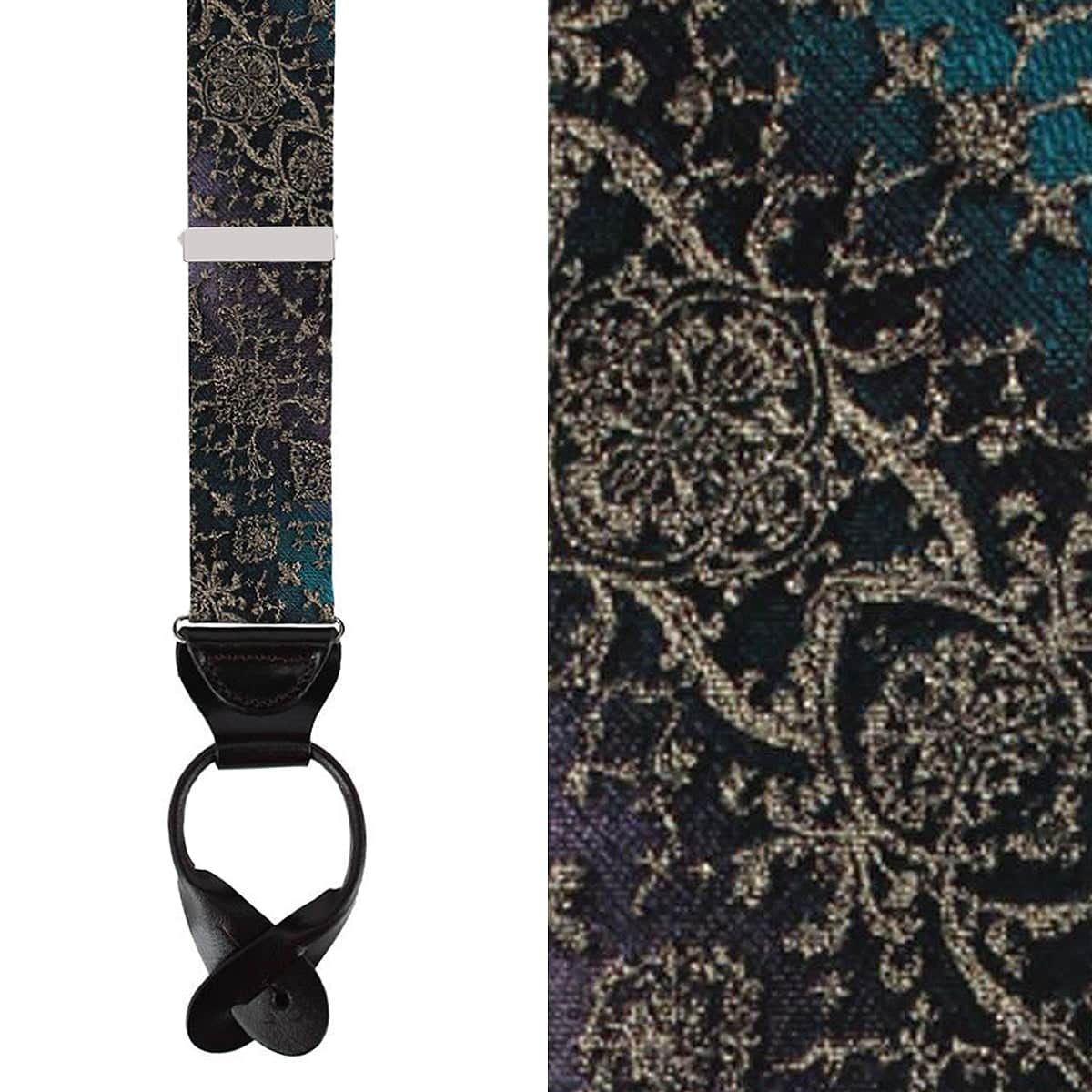 The Spellbound Brocade Silk Button End Novelty Brace - Image 2