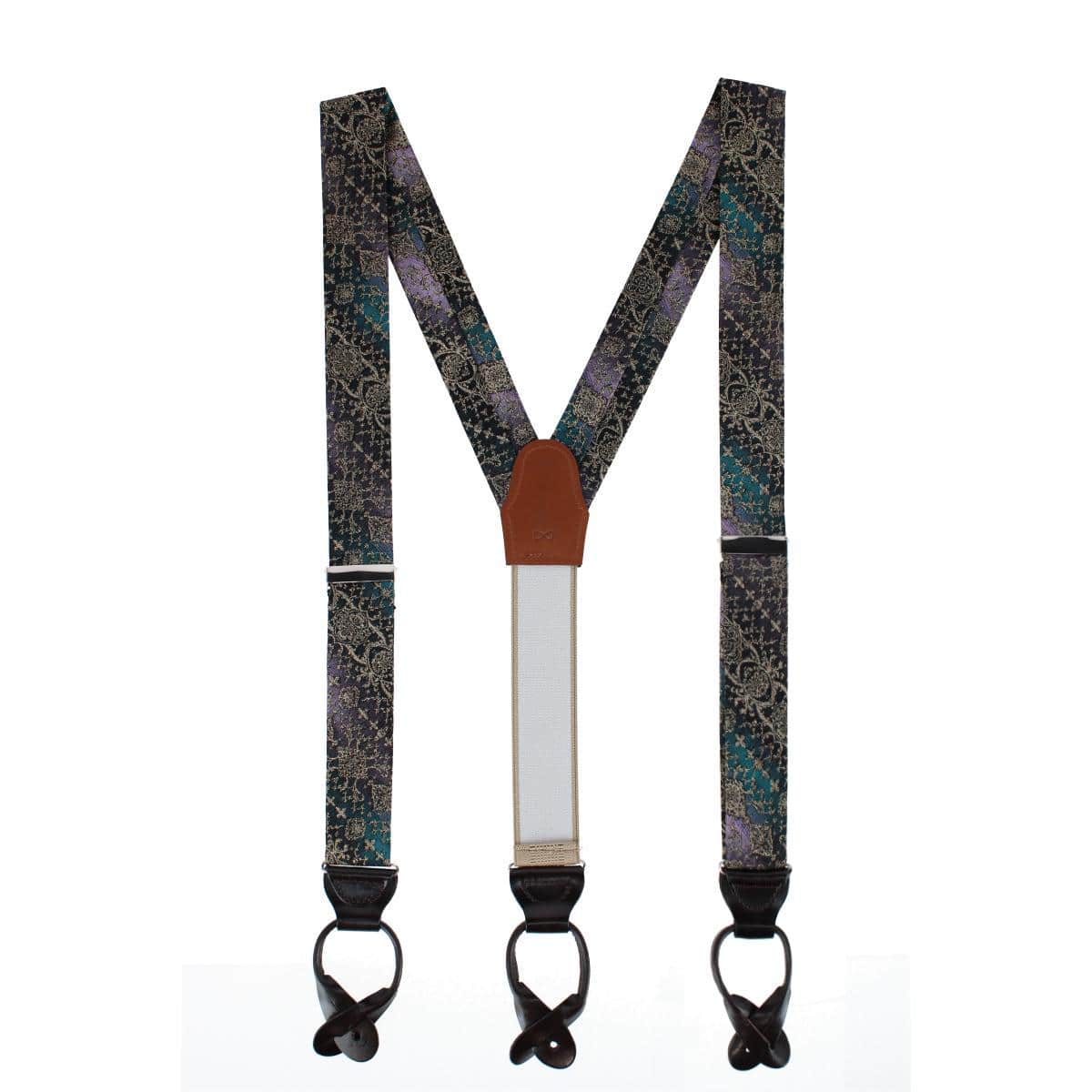 The Spellbound Brocade Silk Button End Novelty Brace - Image 3