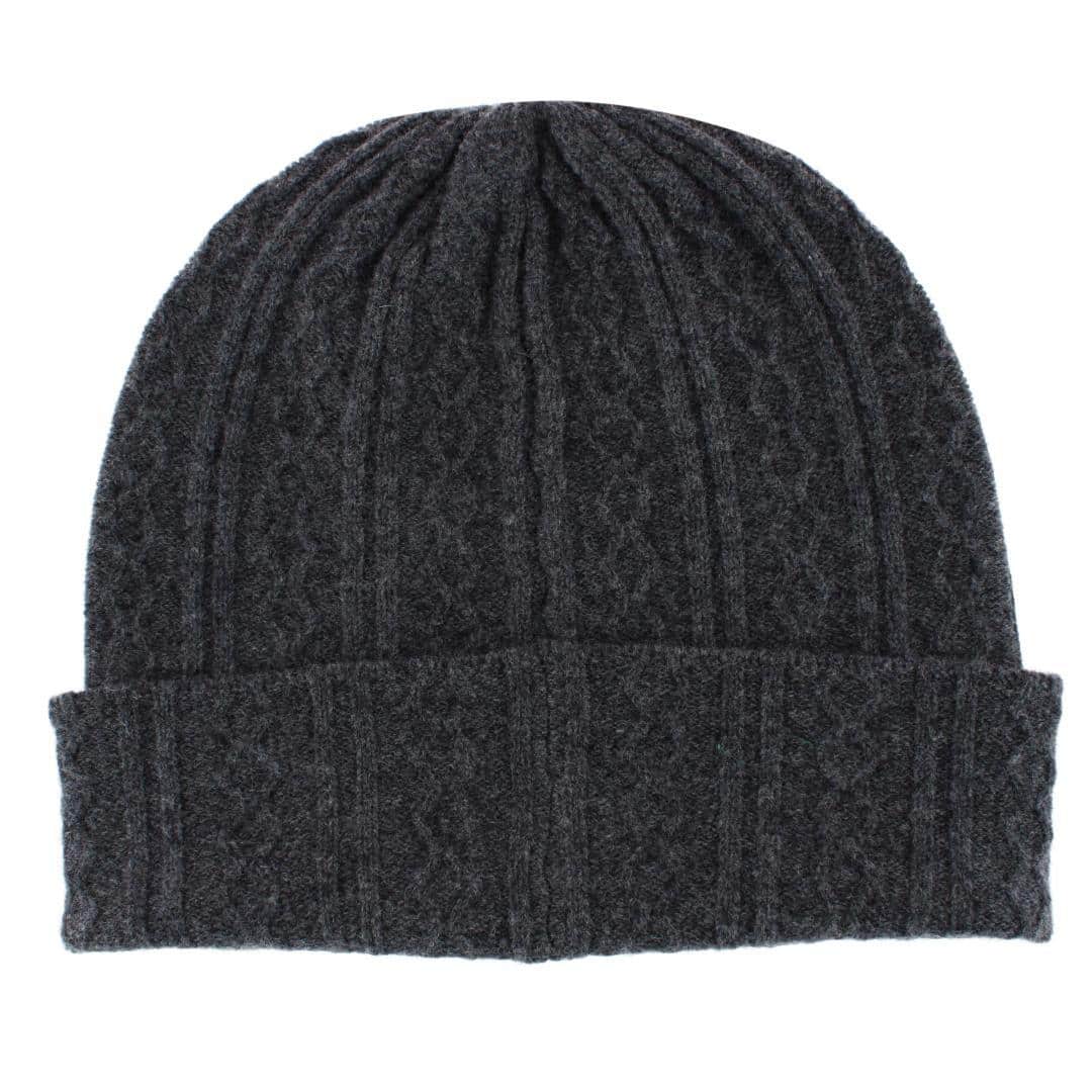 The Windsor Merino Wool Cable Knit Beanie - Image 3
