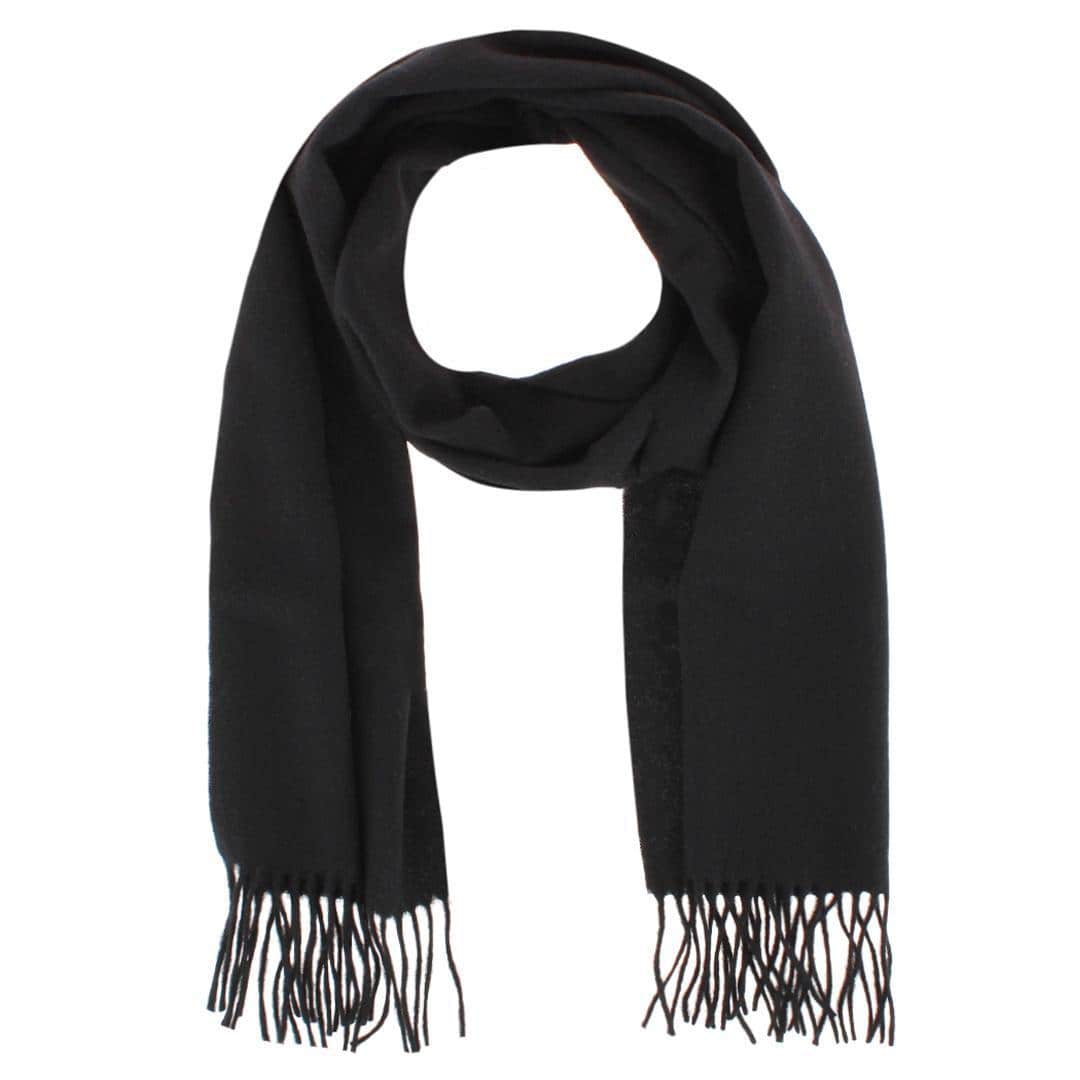 The Windsor Merino Wool Solid Color Knit Neck Scarf - Image 5