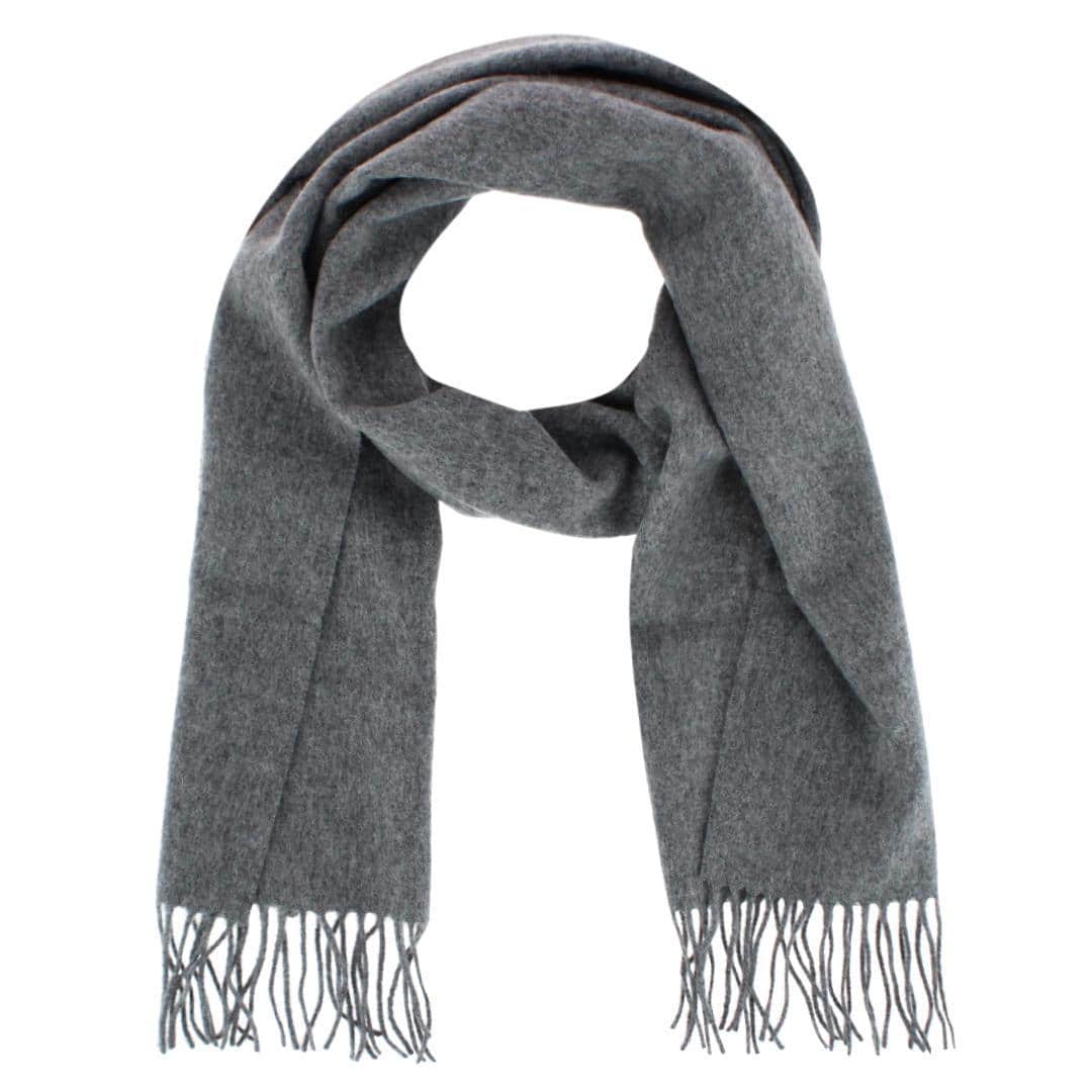 The Windsor Merino Wool Solid Color Knit Neck Scarf - Image 6