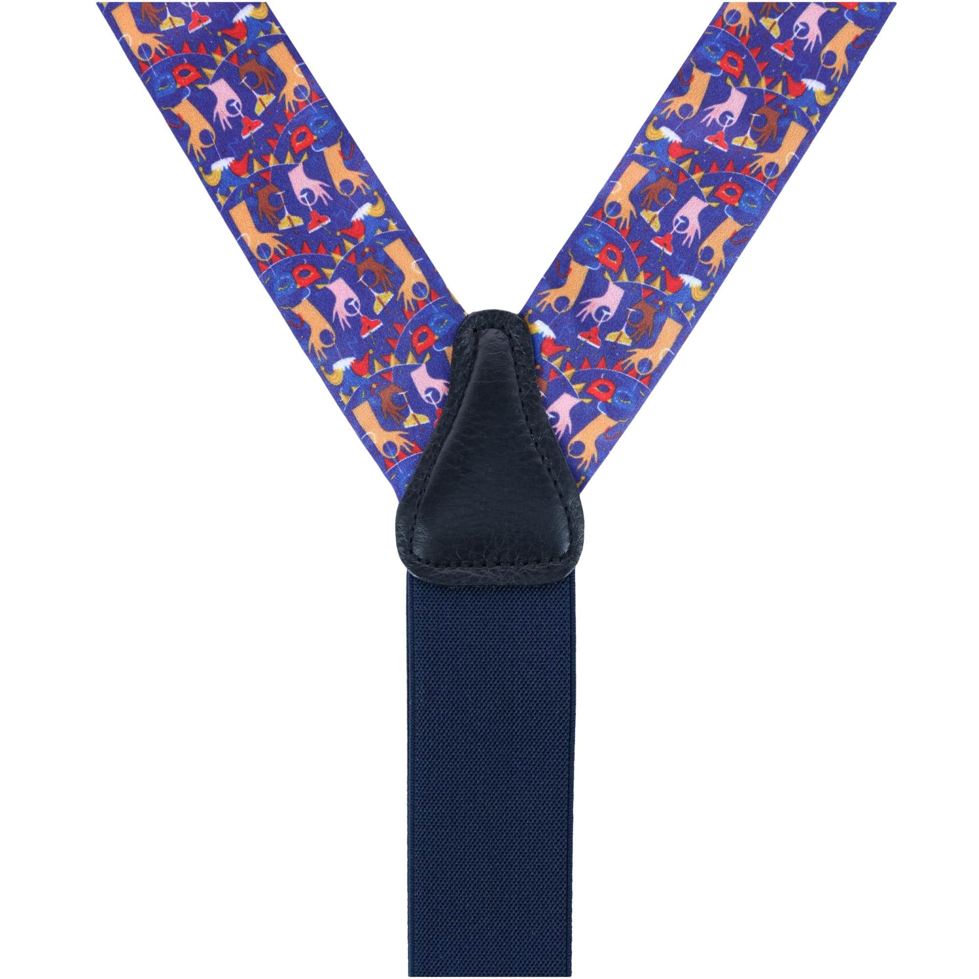 Toast The Night Away Silk Button End Braces - Image 4