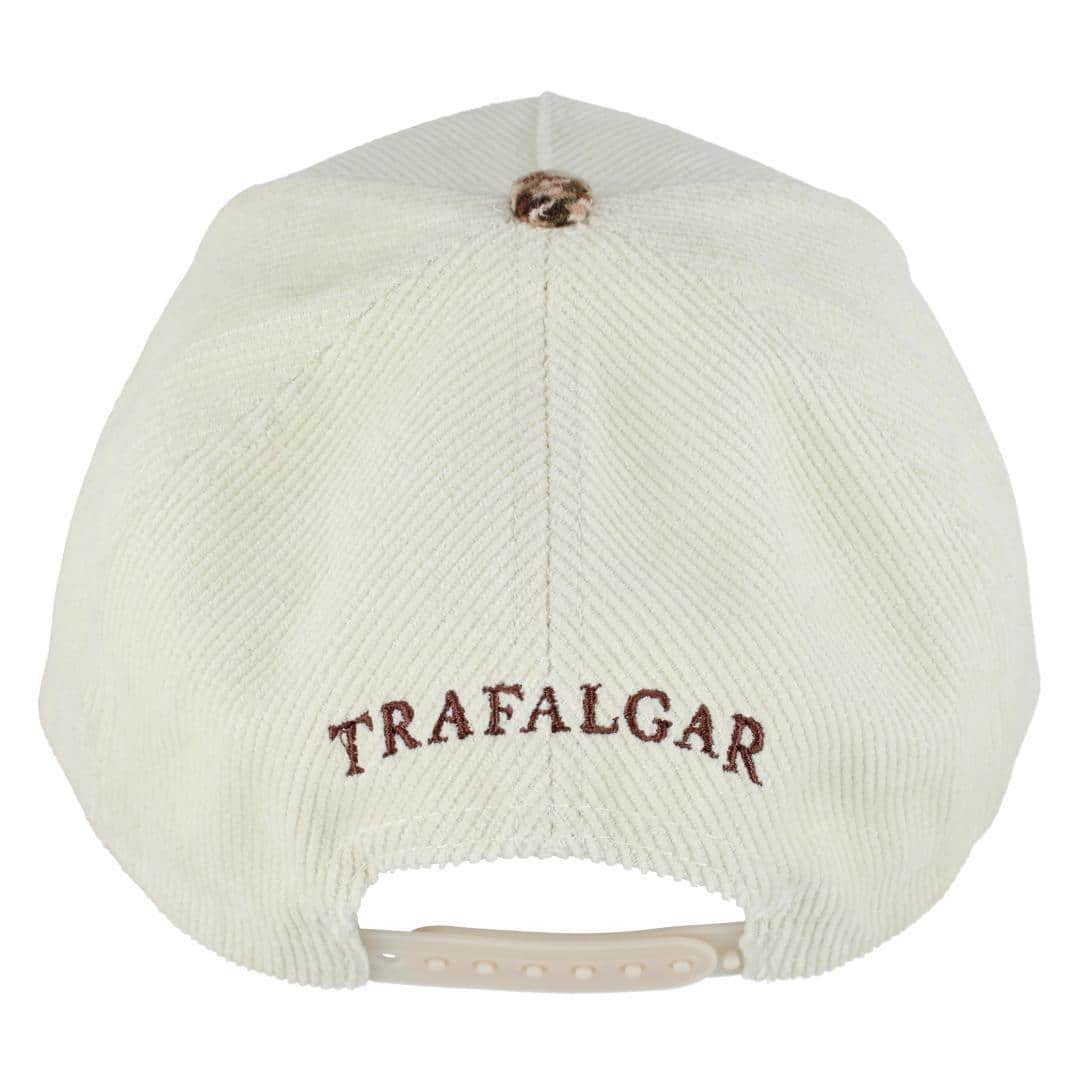 Trafalgar's 5 Panel Corduroy Baseball Hat with Plaid Brim - Image 3