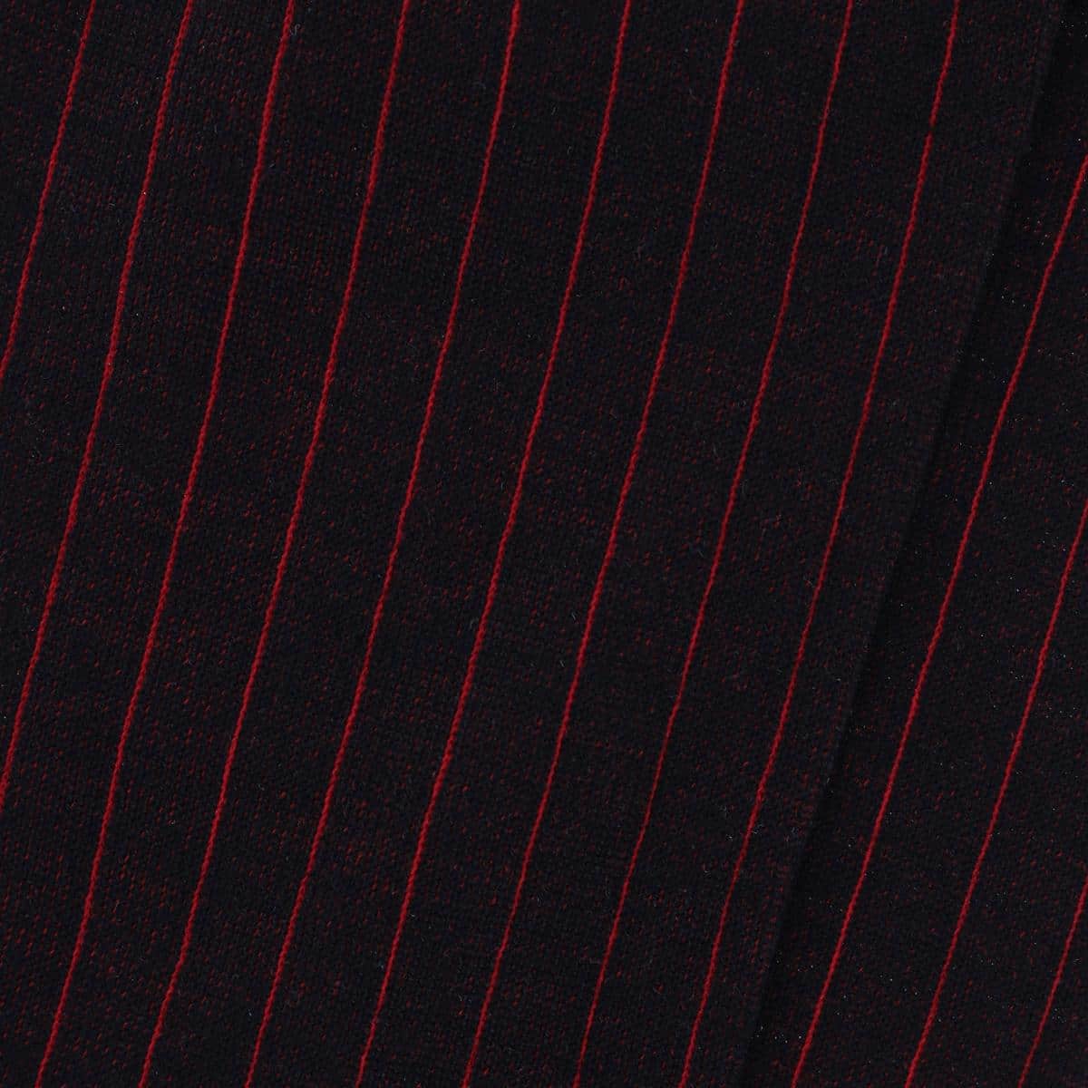 Valentino Vertical Stripe Over the Calf Mercerized Cotton Sock - Image 13