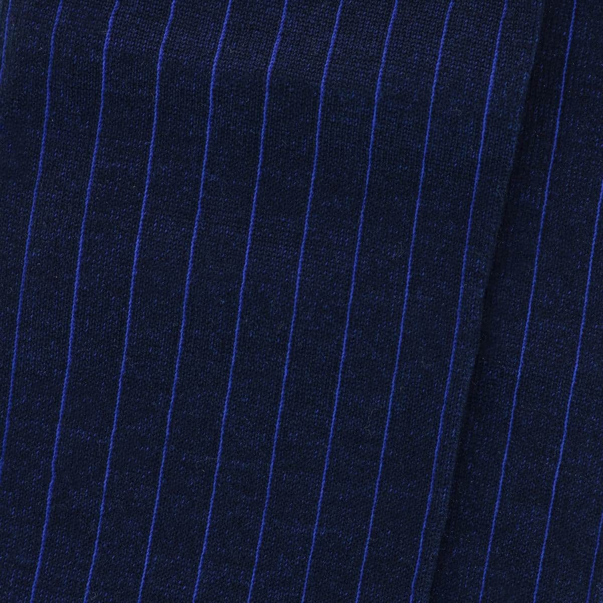 Valentino Vertical Stripe Over the Calf Mercerized Cotton Sock - Image 8