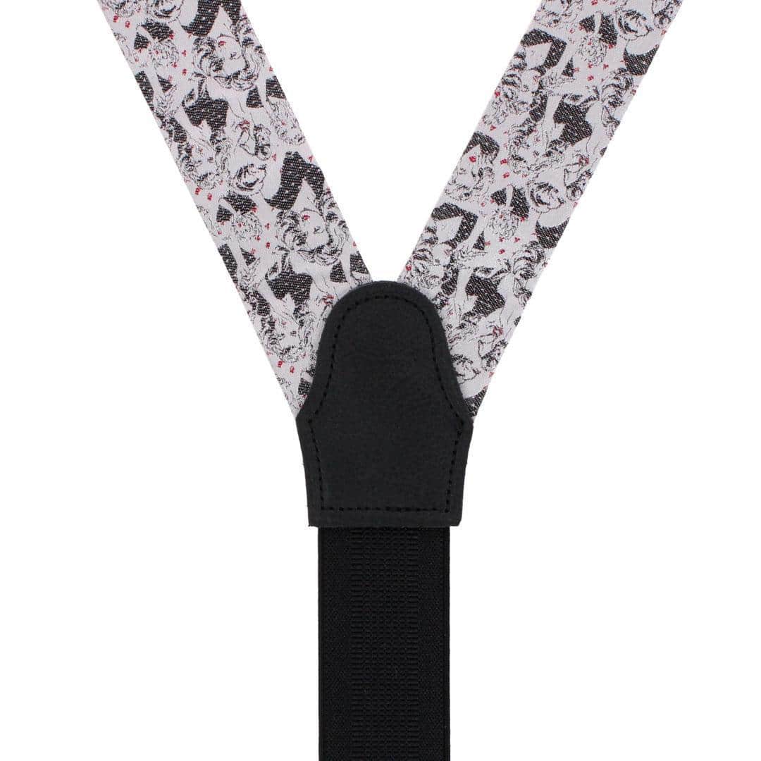 Vintage Vixen Novelty Silk Button End Braces - Image 4