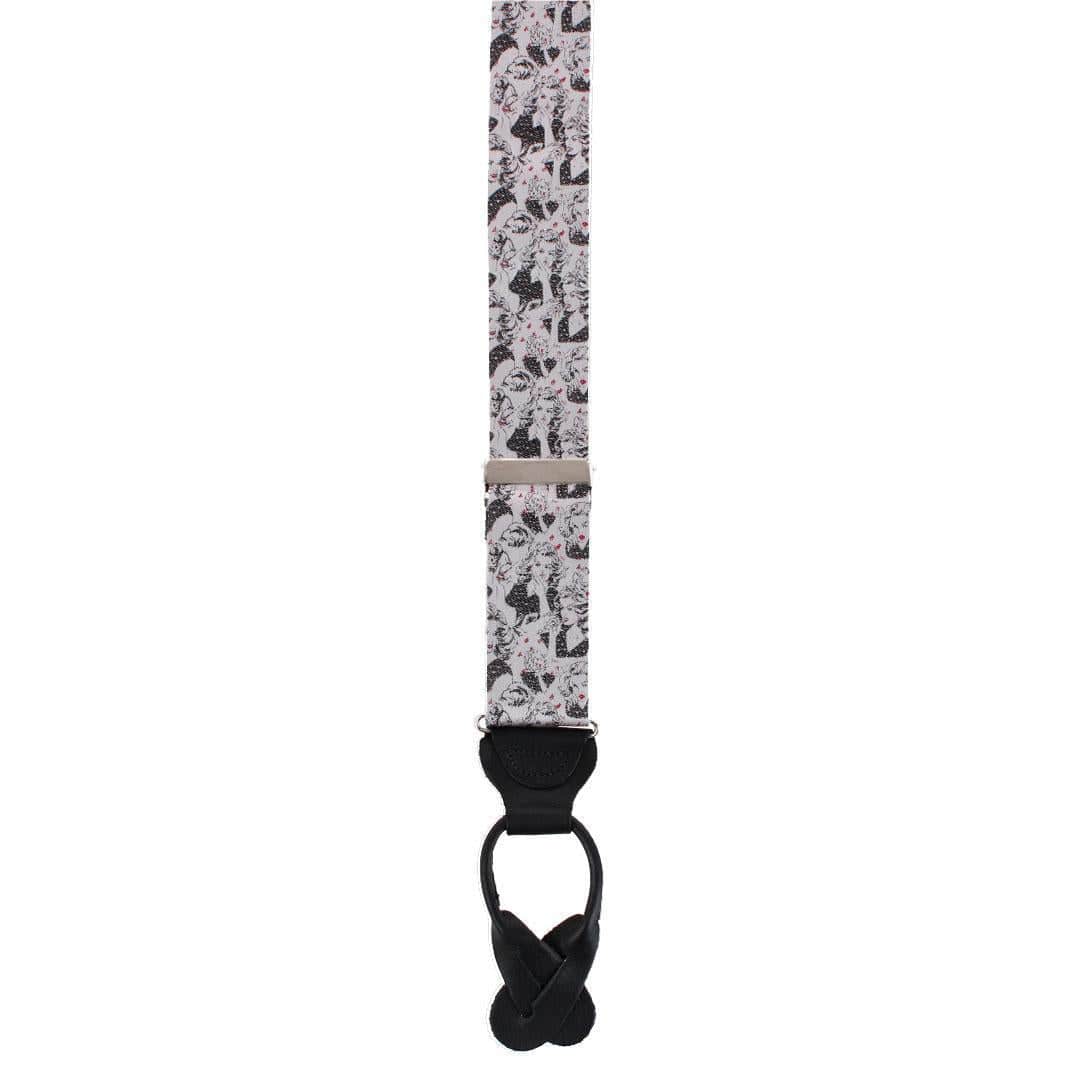 Vintage Vixen Novelty Silk Button End Braces - Image 5