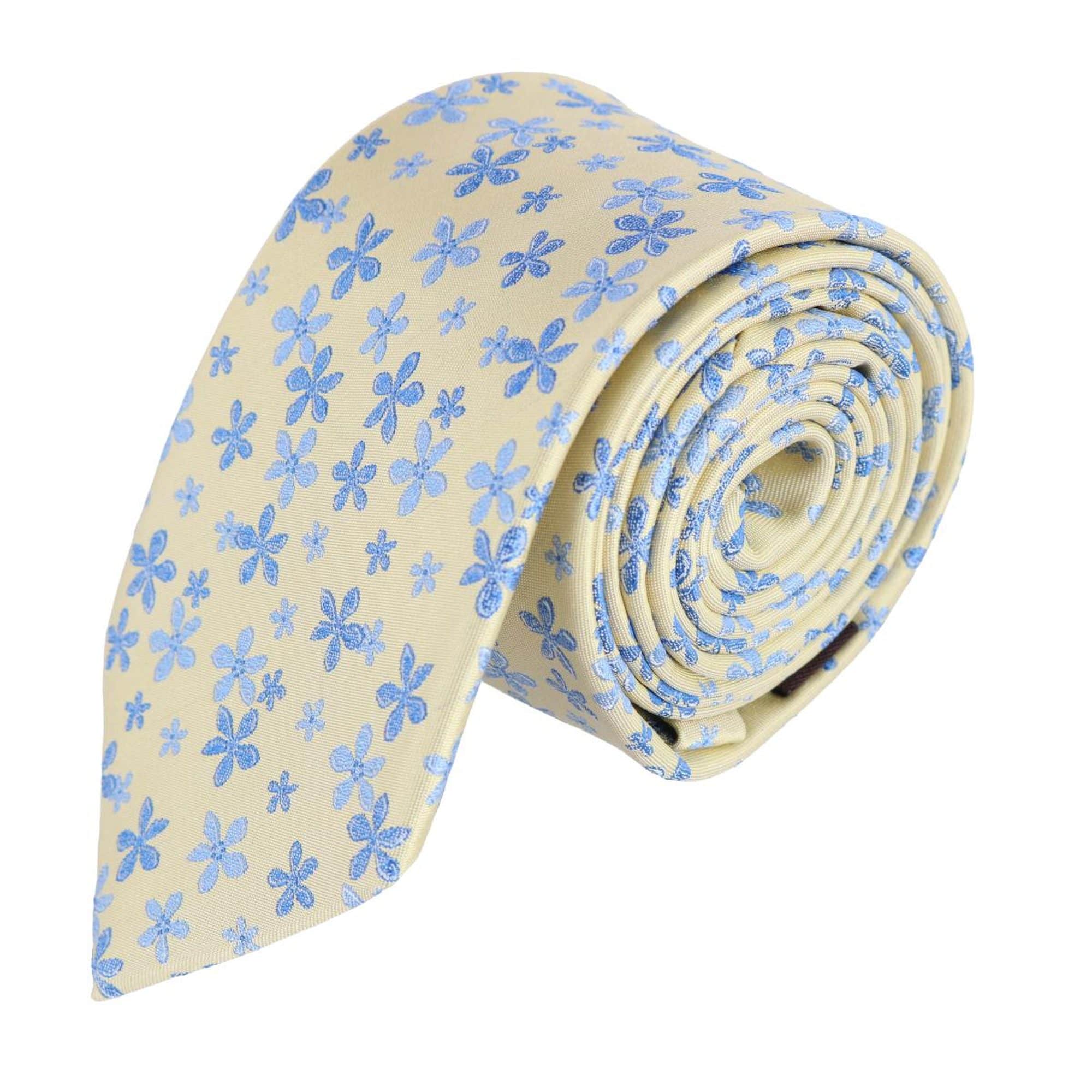 Weldon Floral Silk Necktie & Gatsby Pocket Square Bundle - Image 3