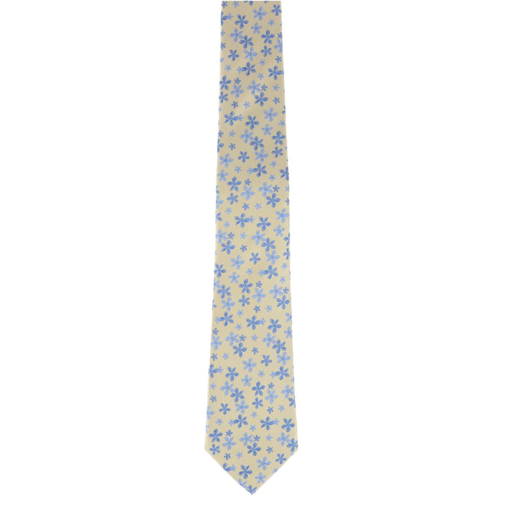 Weldon Floral Silk Necktie & Gatsby Pocket Square Bundle - Image 4