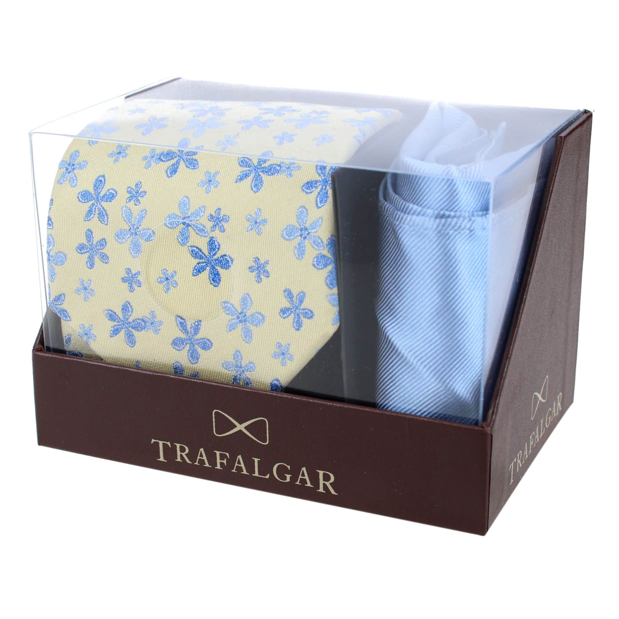 Weldon Floral Silk Necktie & Gatsby Pocket Square Bundle - Image 7