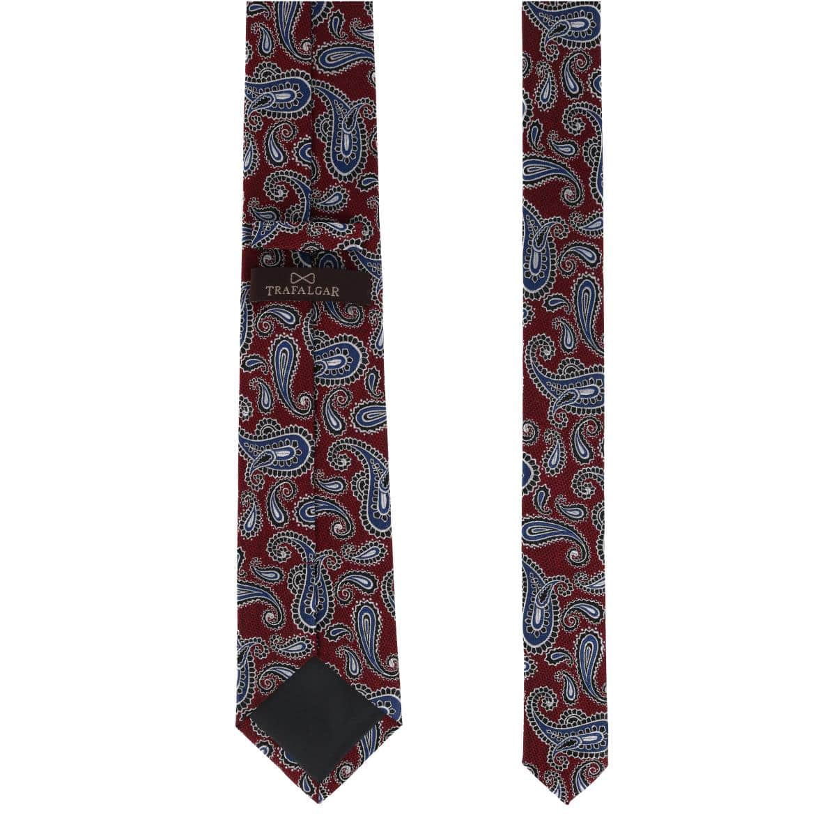 Wharton Wavy Paisley Silk Novelty Necktie - Image 10