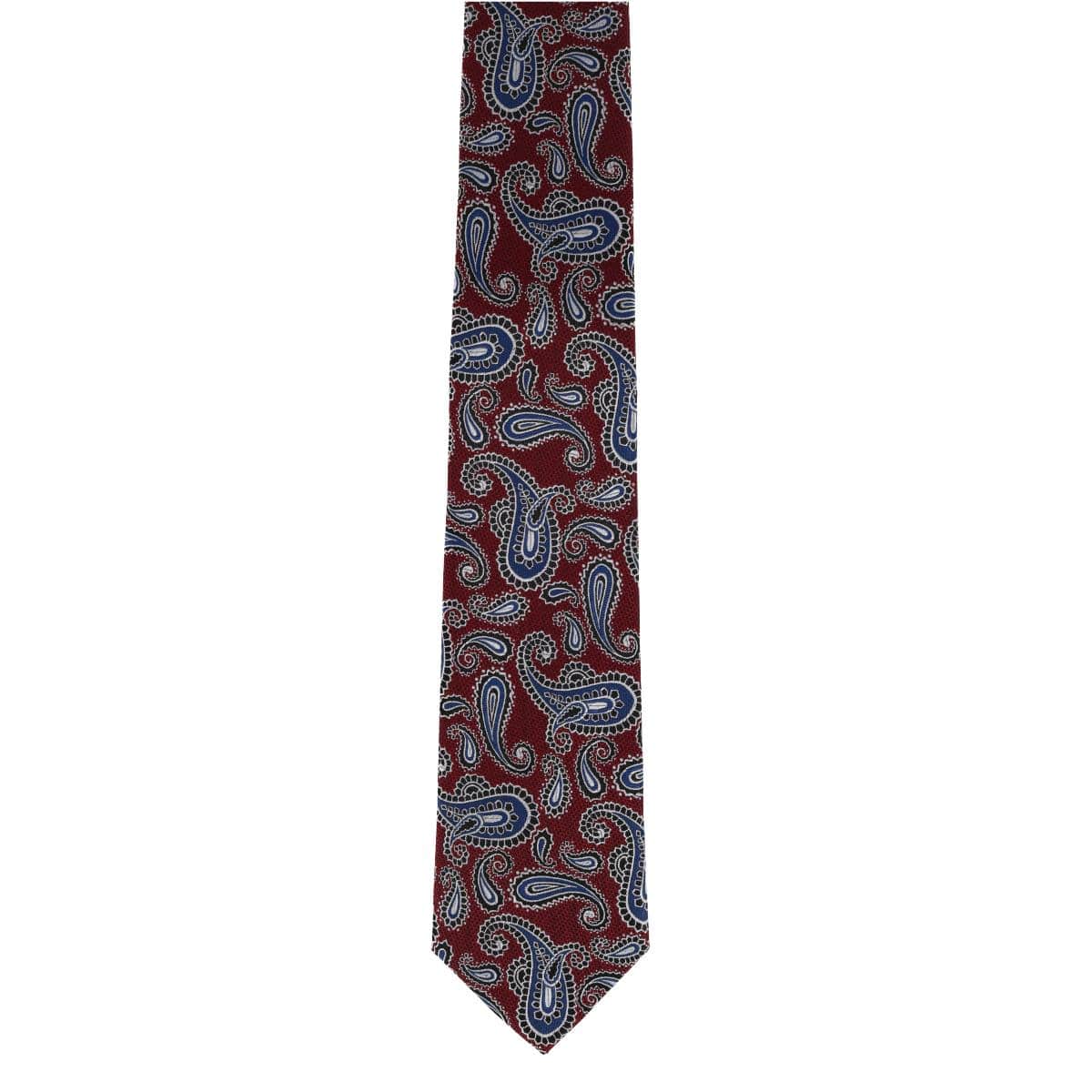 Wharton Wavy Paisley Silk Novelty Necktie - Image 7