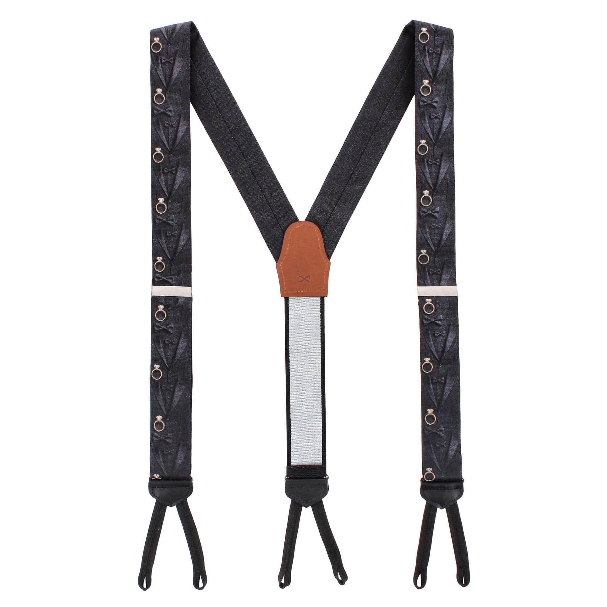 Will You Marry Me Silk Novelty Formal End Braces - Image 4