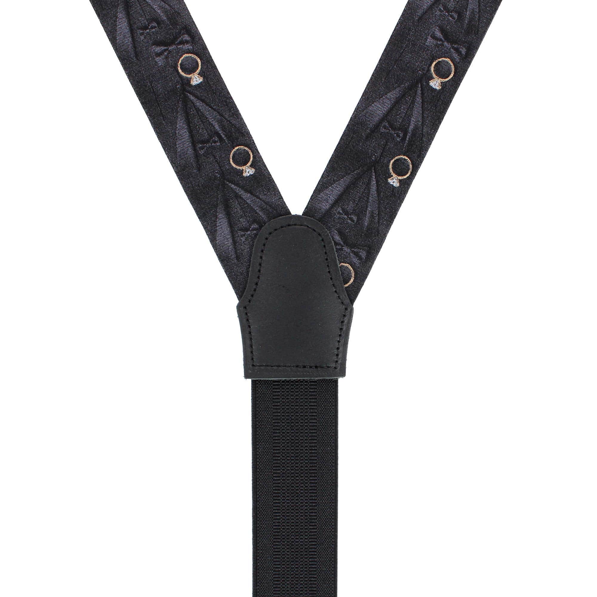 Will You Marry Me Silk Novelty Formal End Braces - Image 5