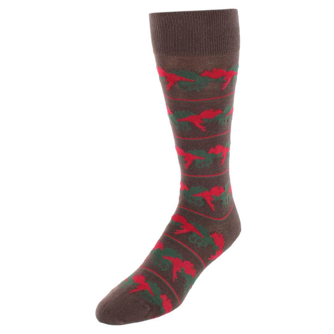 Win Place or Show Mid-Calf Cotton Blend Novelty Dress Sock (1 Pair) - Image 2