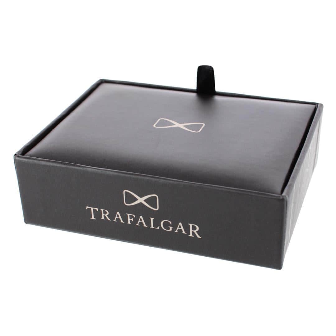 Xaviar Ring Detailed Circular Cufflink Stud Set - Image 6