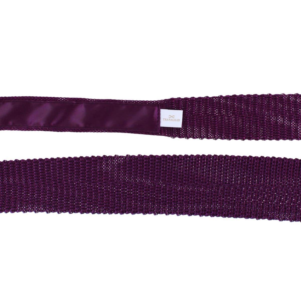 Zion Knit Silk Solid Colored Necktie - Image 19