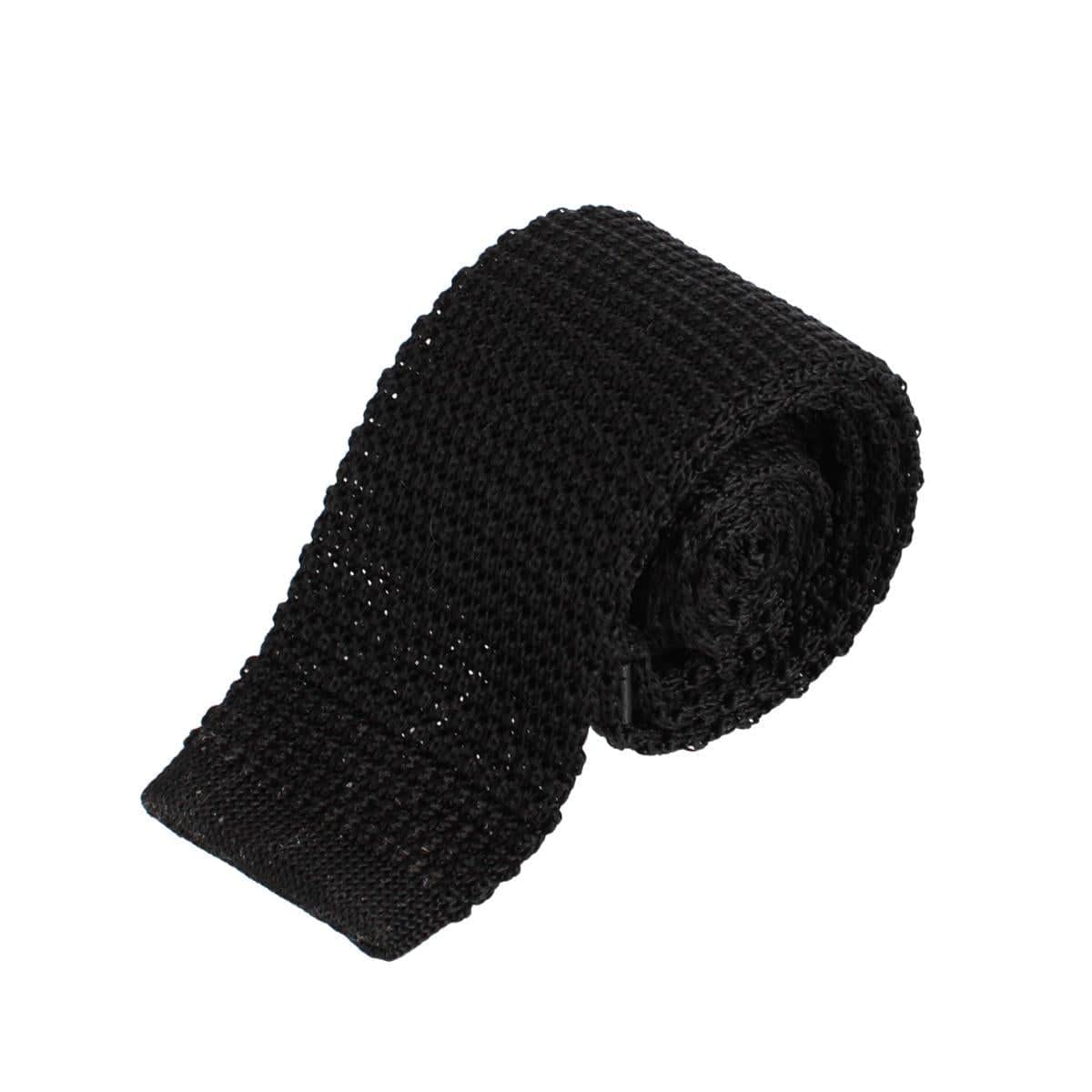 Zion Knit Silk Solid Colored Necktie - Image 2