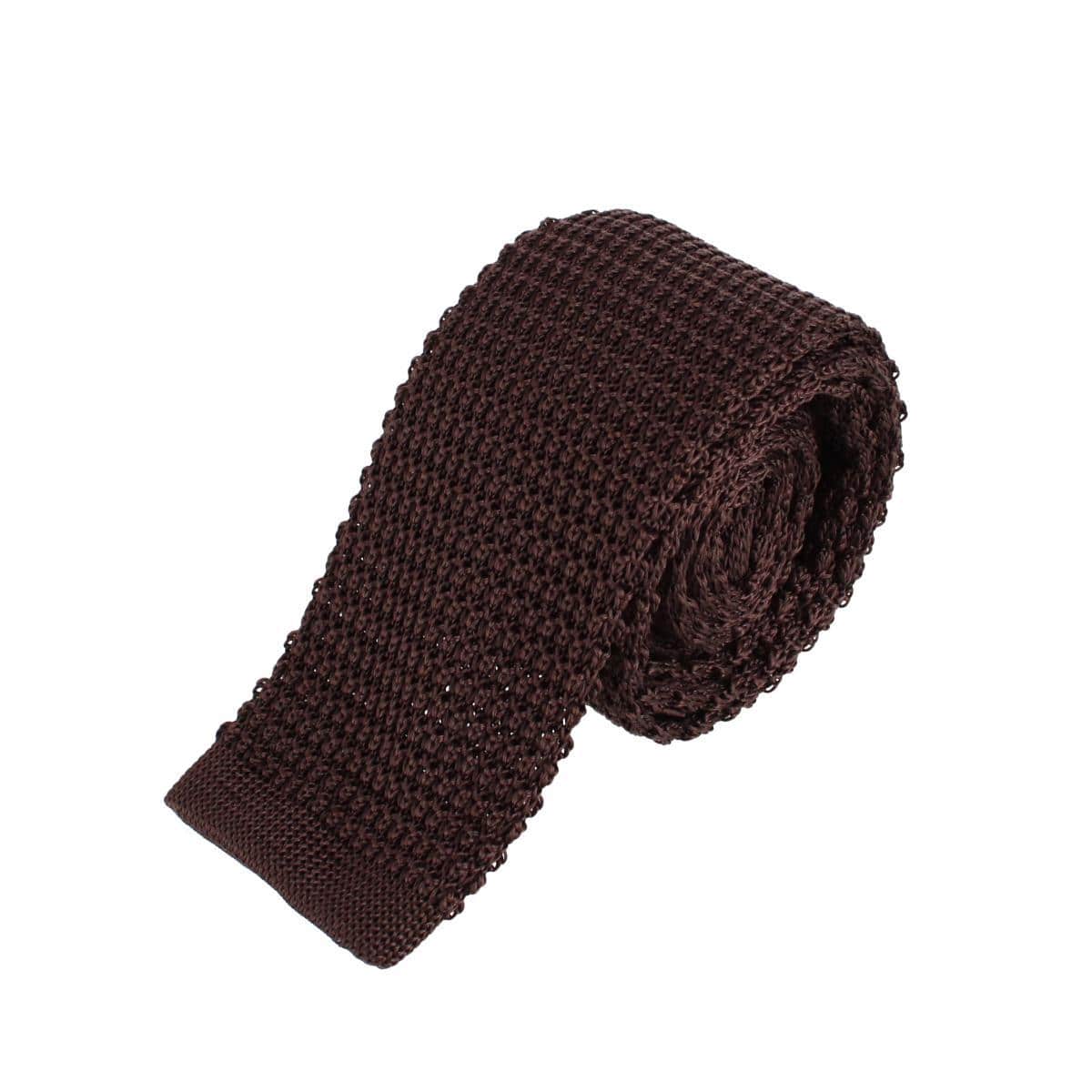 Zion Knit Silk Solid Colored Necktie - Image 3