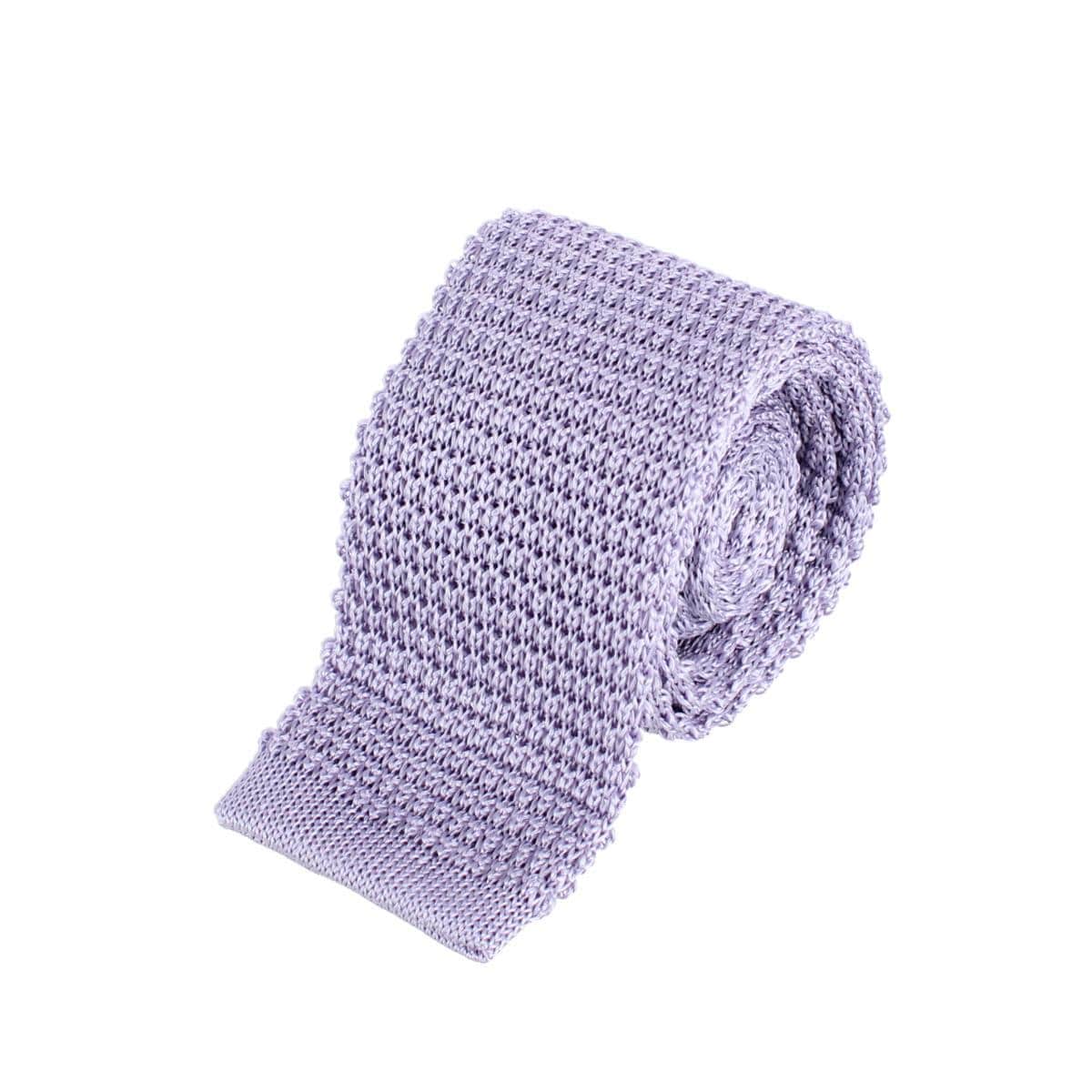 Zion Knit Silk Solid Colored Necktie - Image 5