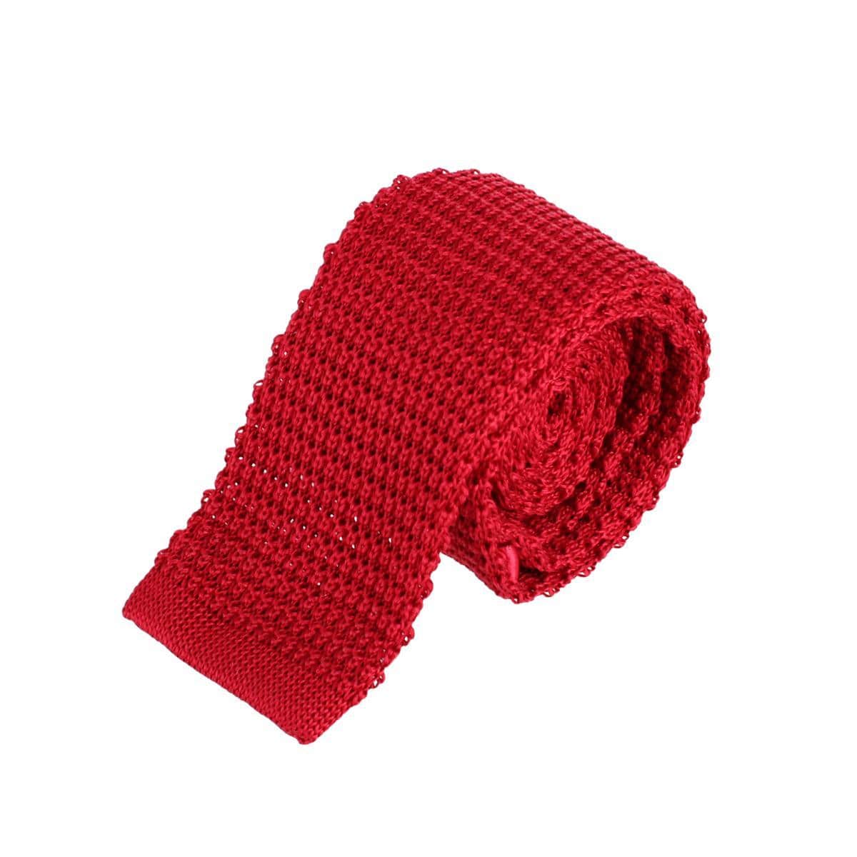 Zion Knit Silk Solid Colored Necktie - Image 6