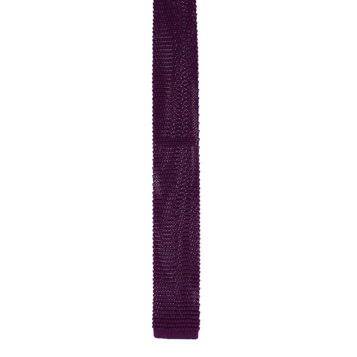 Zion Knit Silk Solid Colored Necktie - Image 9